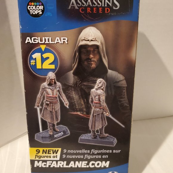 Assassin's Creed Movie AGUILAR 7" Figure McFarlane Color Tops Blue Wave #12-New - Picture 7 of 8